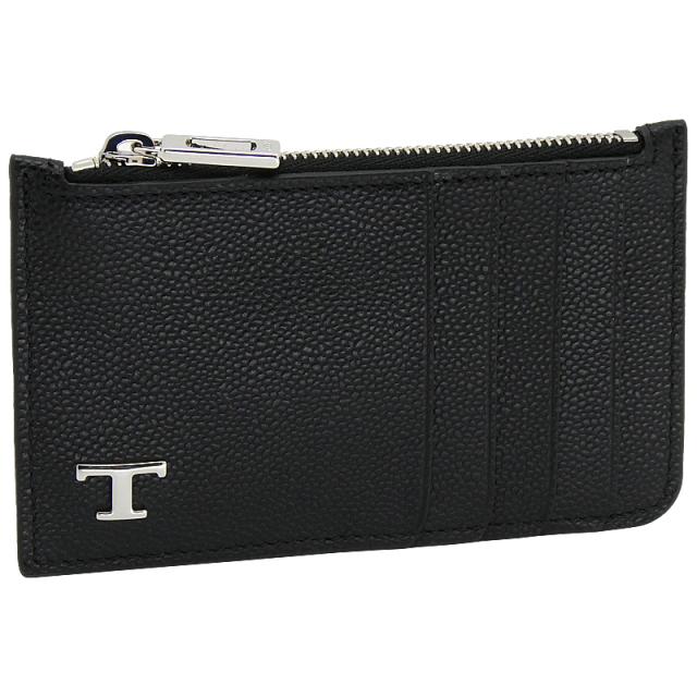 【2026年春夏新作】 トッズ TODS レザー クレジット カード ケース XAMTSYF8300UGAB999 tods コインケース カードホルダー 小銭入れ ブラック メンズ 【新品 新作 未使用 正規品】