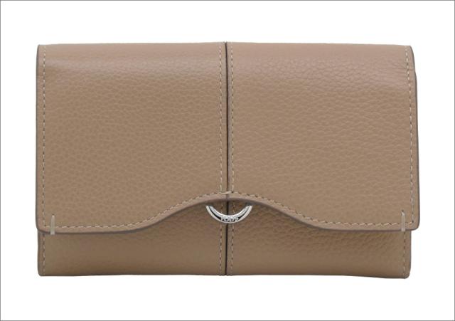 【2026年春夏新作】 トッズ TODS レザー ウォレット XAWDBNB3300XXB5L11 tods 三つ折りコンパクト財布 小銭入れ付 ブラウン+イエロー レディース 【新品 新作 未使用 正規品】_1