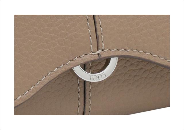 【2026年春夏新作】 トッズ TODS レザー ウォレット XAWDBNB3300XXB5L11 tods 三つ折りコンパクト財布 小銭入れ付 ブラウン+イエロー レディース 【新品 新作 未使用 正規品】_4