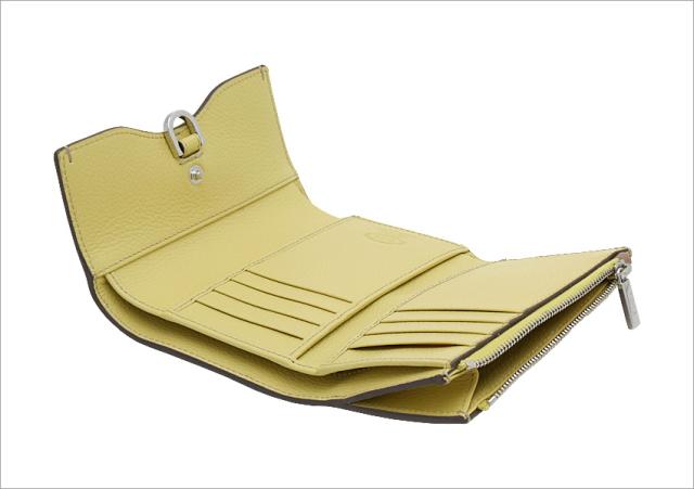 【2026年春夏新作】 トッズ TODS レザー ウォレット XAWDBNB3300XXB5L11 tods 三つ折りコンパクト財布 小銭入れ付 ブラウン+イエロー レディース 【新品 新作 未使用 正規品】_7