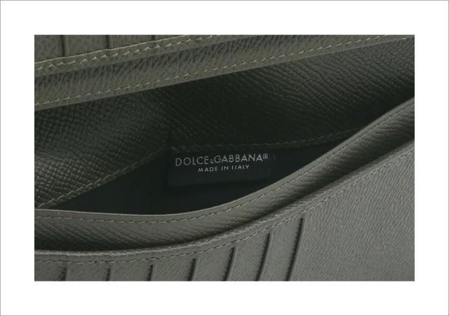 ドルチェ＆ガッバーナ DOLCE&GABBANA バーティカルウォレット カーフスキン ロゴプレート BP2573AG2198J037 ドルガバ 二つ折り 長財布 カーキ メンズ 【新品 新作 未使用 正規品】_4