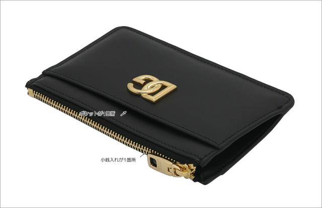 DOLCE&GABBANA ドルガバ 財布 ミニウォレット カードホルダー 3つ折り財布 ファッション DOLCE&GABBANA ドルガバ カードホルダー