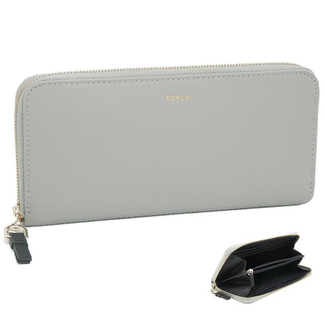 フルラ Furla Nuvola ジップアラウンド L CENERE+NERO+SOIL グレー系 WP00450_BX2725_1007_3425S ヌヴォラ ラウンドファスナー 長財布 レディース 【新品 新作 未使用 正規品】