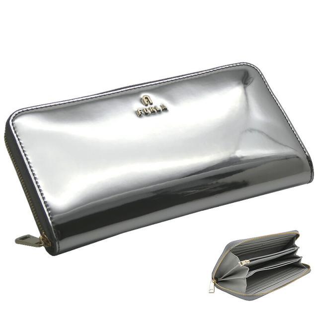 フルラ Furla Camelia ジップアラウンド XL COLOR SILVER シルバー WP00322_BX2052_1007_Y3000 カメリア ラウンドファスナー 長財布 レディース 【新品 新作 未使用 正規品】