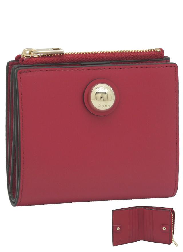 フルラ Furla  コンパクト財布 S ROSSO VENEZIANO レッド WP00458_AX0733_1007_2673S スフェラ 二つ折り コンパクトウォレット レディース 【新品 新作 未使用 正規品】
