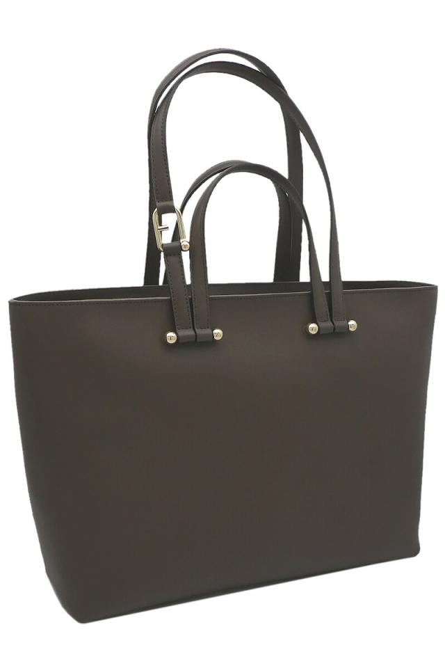 【2025年春夏 新作】 フルラ Furla Duetto トートバッグ L MOGANO+BROWN int. ブラウン WB01453_BX3169_1007_3579S デュエット 2WAY ショルダーバッグ レディース 【新品 新作 未使用 正規品】