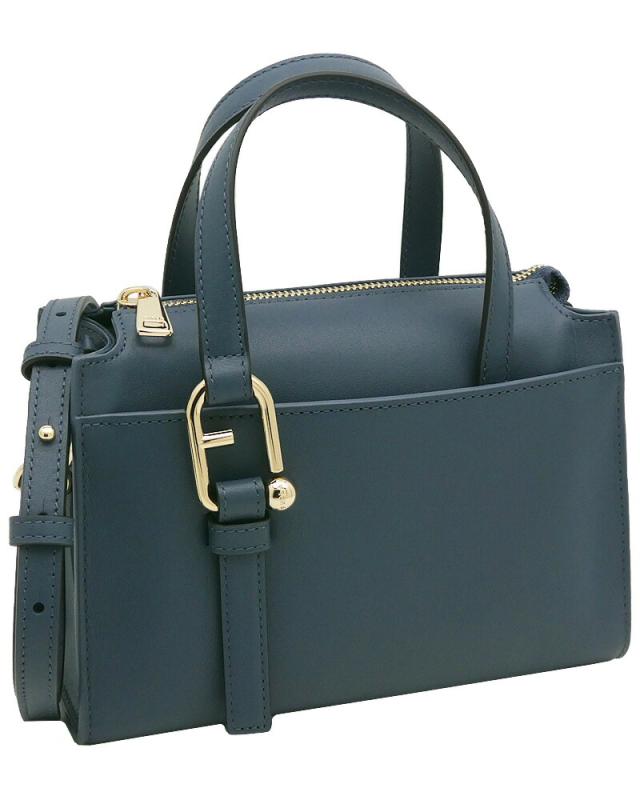【2025年秋冬 新作】 フルラ Furla Nuvola ボストンバッグ S GRIGIO BLU ブルー WB01337_BX2045_1007_GU000 ヌヴォラ ハンドバッグ ショルダーバッグ レディース 【新品 新作 未使用 正規品】
