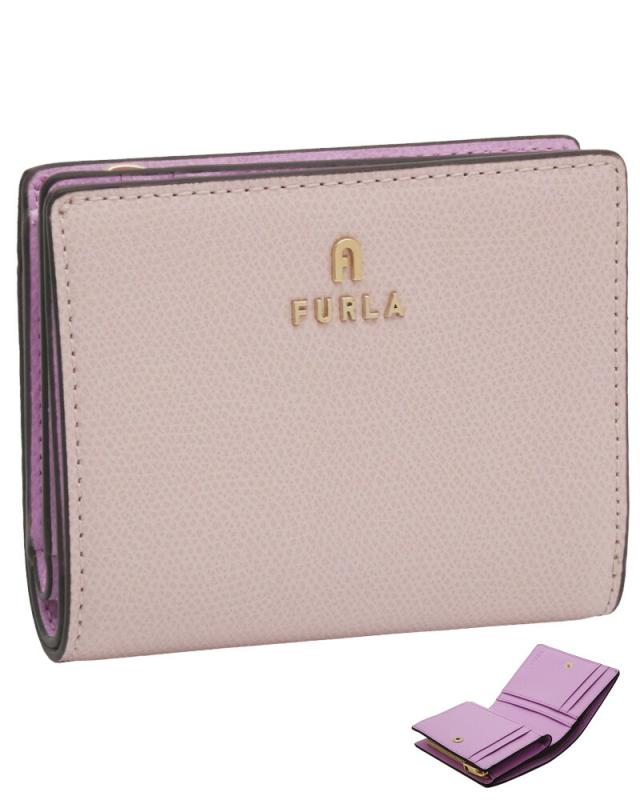 【2025年秋冬 新作】 フルラ Furla Camelia コンパクト財布 S COROLLA+SAKURA int ピンク WP00307_ARE000_1007_4304S カメリア 二つ折りスモール財布 レディース 【新品 新作 未使用 正規品】