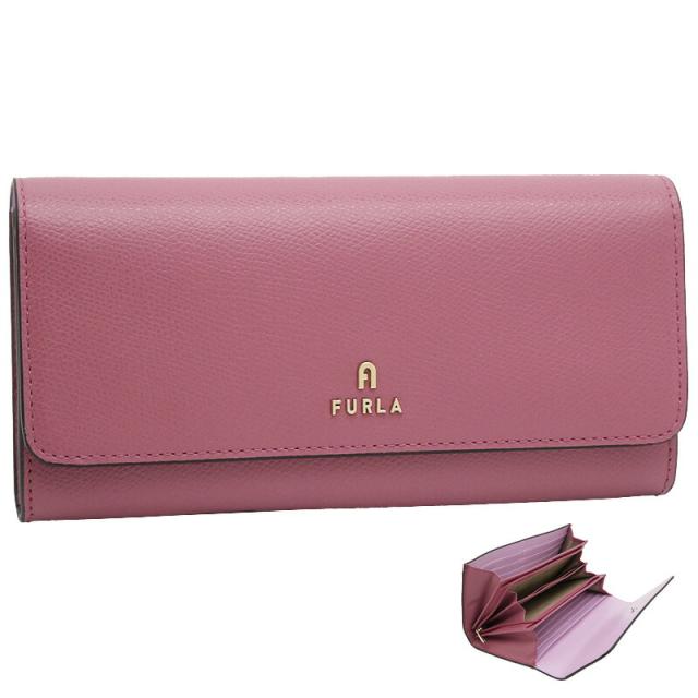 【2025年秋冬 新作】 フルラ Furla Camelia 長財布 XL BLUSH PINK+SAKURA int ピンク WP00317_ARE000_1007_4302S カメリア 二つ折り コンチネンタルウォレット レディース 【新品 新作 未使用 正規品】
