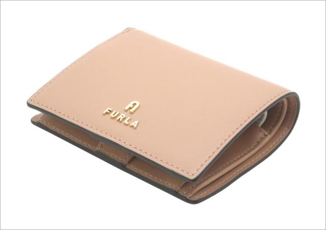 フルラ FURLA LUNA コンパクト財布 S CAMEO+MARSHMALLOW int. ピンクベージュ系+オフホワイト WP00295_BX1738_1007_2305S ルナ スモール ウォレット 二つ折り財布 レディース 【新品 新作 未使用 正規品】_1