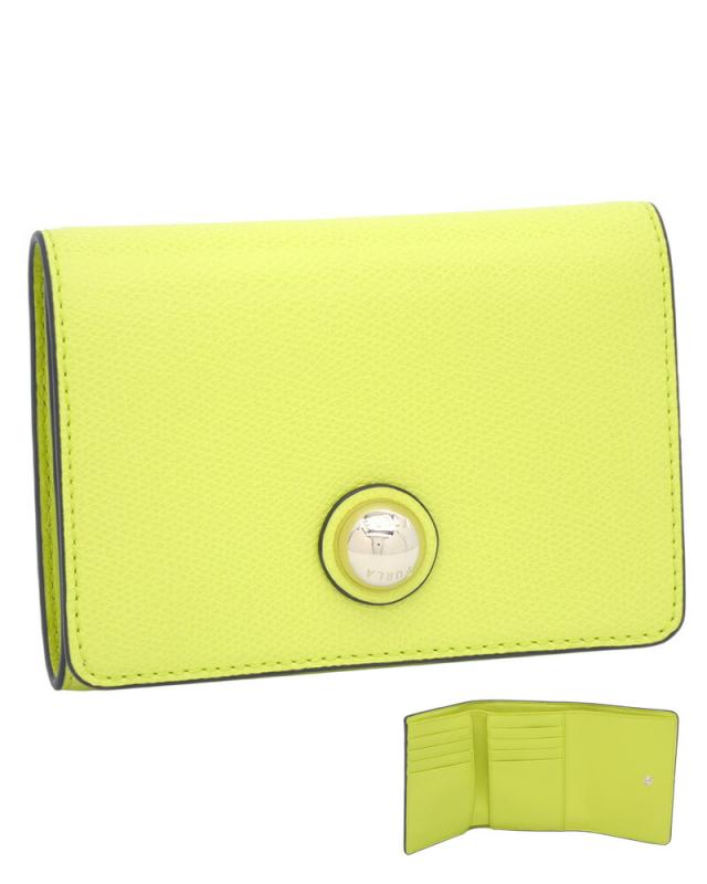 フルラ Furla  コンパクト財布 M GIALLO CEDRO グリーンイエロー WP00442_ARE000_1007_3108S スフェラ 三つ折り コンパクトウォレット レディース 【新品 新作 未使用 正規品】