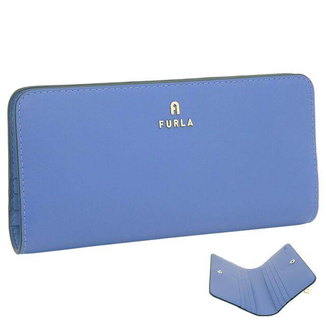 フルラ Furla Camelia 長財布 XL ORIZZONTE ブルー WP00411_AX0733_1007_3061S カメリア 二つ折り コンチネンタルウォレット レディース 【新品 新作 未使用 正規品】