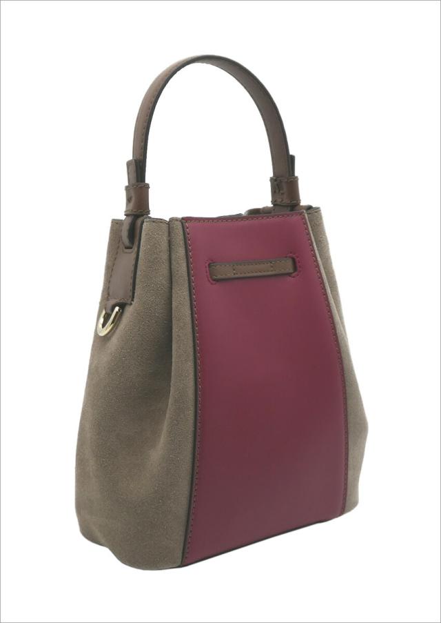 フルラ FURLA MIASTELLAバケットバッグ ミニ CILIEGIA d+PRALINE+DODO ダークレッド+ブラウン系 WB00353_BX0458_1007_1584S ミアステラ ハンドバッグ ショルダーバッグ レディース 【新品 新作 未使用 正規品】_2