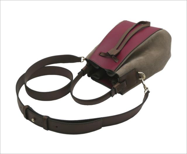 フルラ FURLA MIASTELLAバケットバッグ ミニ CILIEGIA d+PRALINE+DODO ダークレッド+ブラウン系 WB00353_BX0458_1007_1584S ミアステラ ハンドバッグ ショルダーバッグ レディース 【新品 新作 未使用 正規品】_3
