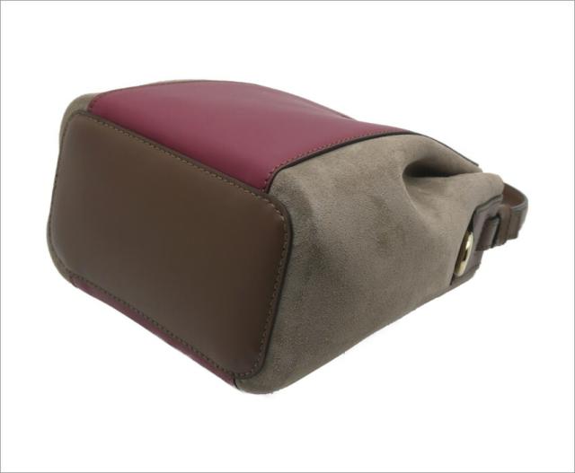 フルラ FURLA MIASTELLAバケットバッグ ミニ CILIEGIA d+PRALINE+DODO ダークレッド+ブラウン系 WB00353_BX0458_1007_1584S ミアステラ ハンドバッグ ショルダーバッグ レディース 【新品 新作 未使用 正規品】_4