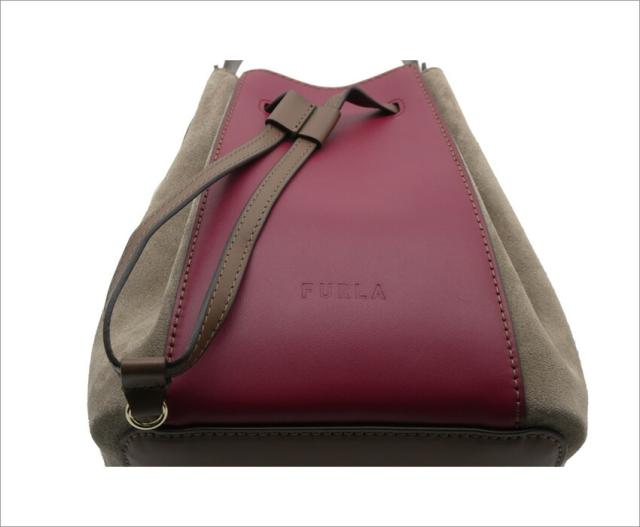 フルラ FURLA MIASTELLAバケットバッグ ミニ CILIEGIA d+PRALINE+DODO ダークレッド+ブラウン系 WB00353_BX0458_1007_1584S ミアステラ ハンドバッグ ショルダーバッグ レディース 【新品 新作 未使用 正規品】_5