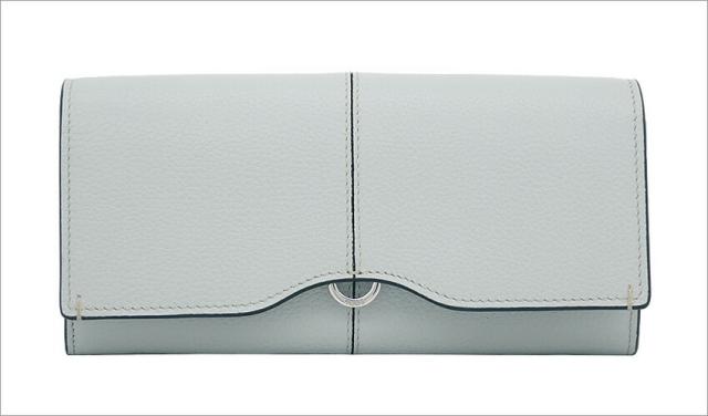 【2025年春夏新作】 トッズ TOD'S レザー ウォレット XAWDBNB0403XSOB215 tods 二つ折り長財布 小銭入れ付 グレー レディース 【新品 新作 未使用 正規品】_1