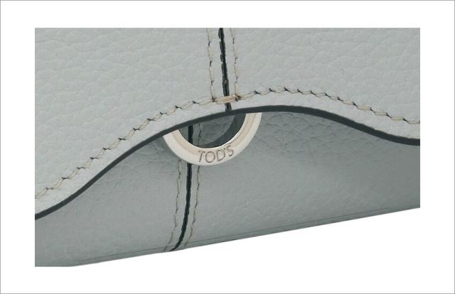 【2025年春夏新作】 トッズ TOD'S レザー ウォレット XAWDBNB0403XSOB215 tods 二つ折り長財布 小銭入れ付 グレー レディース 【新品 新作 未使用 正規品】_3