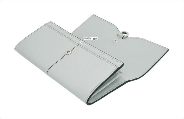 【2025年春夏新作】 トッズ TOD'S レザー ウォレット XAWDBNB0403XSOB215 tods 二つ折り長財布 小銭入れ付 グレー レディース 【新品 新作 未使用 正規品】_6