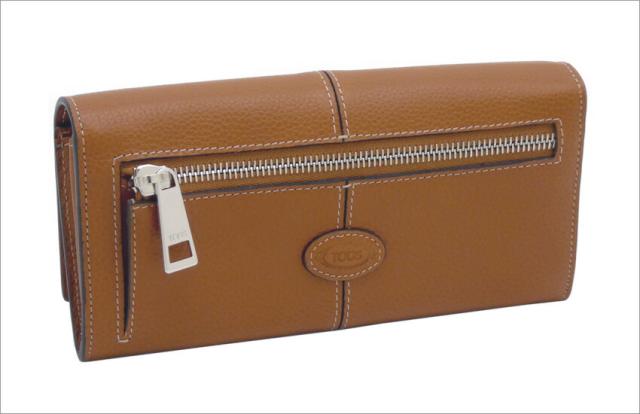 【2025年秋冬新作】 トッズ TOD'S レザー ウォレット XAWDBNB0403XSOS410 tods 二つ折り長財布 小銭入れ付 ブラウン レディース 【新品 新作 未使用 正規品】_2