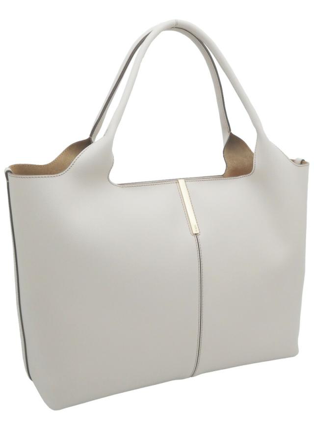 【2025年秋冬新作】 トッズ TOD'S レザー ショッピング バッグ ミディアム-スモール XBWEBRA0250UBL9O22 tods A4対応 トートバッグ ショルダーバッグ オフホワイト レディース 【新品 新作 未使用 正規品】