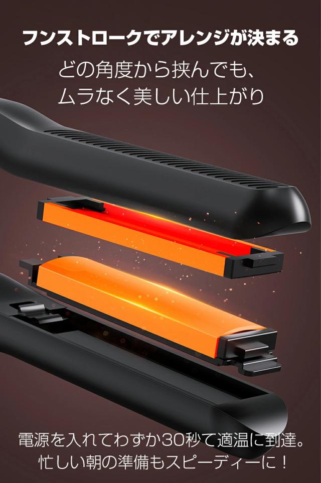 クーポン利用で」ヘアアイロン ストレート アイロン 2way ヘアケア