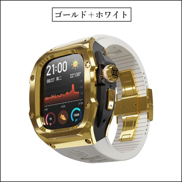 アップルウォッチ ケース一体型 バンド シリコン ステンレス アップルウォッチウルトラ バンド Apple Watch ultra3 バンド apple watch ultra バンド apple watch ultra ケース 一体型 全面保護 apple watch ultra バンド applewatch ultra2 バンド 贅沢 高品質 ビジネス_8