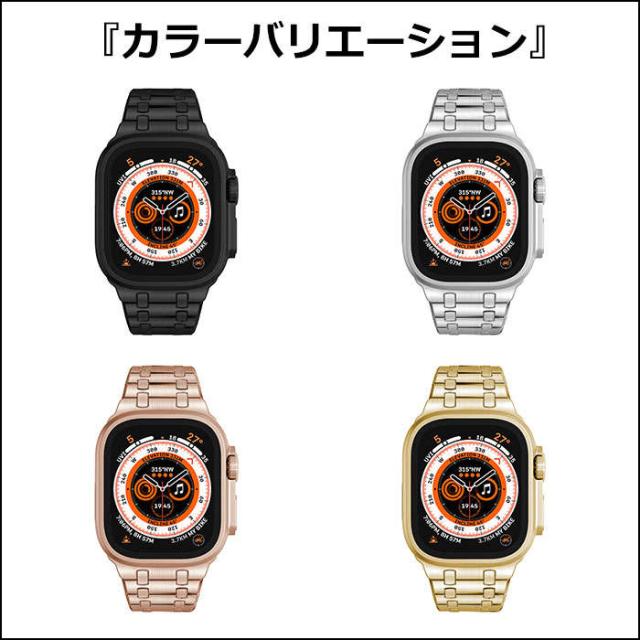 アップルウォッチウルトラ バンド apple watch ultra バンド 49mm Apple Watch 11 46mm バンド apple watch se 第2世代 apple watch series 7 45mm バンド apple watch series 11 10 9 8 7 6 5 4 3 2 1 42mm 44mm 腕時計 ベルト メンズ 贅沢 上品 シンプル 高品質 高級 人気_5