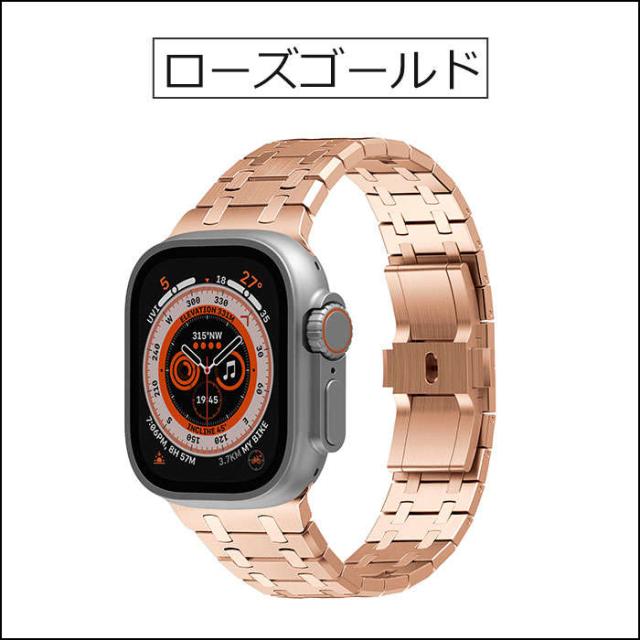 アップルウォッチウルトラ バンド apple watch ultra バンド 49mm Apple Watch 11 46mm バンド apple watch se 第2世代 apple watch series 7 45mm バンド apple watch series 11 10 9 8 7 6 5 4 3 2 1 42mm 44mm 腕時計 ベルト メンズ 贅沢 上品 シンプル 高品質 高級 人気_6