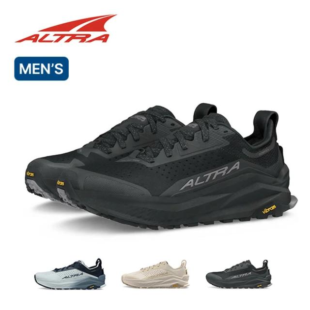 アルトラ オリンパス6 メンズ ALTRA シューズ 靴 スニーカー 厚底 ロングトレイル ランニング ハイキング 登山 黒 おしゃれ キャンプ アウトドア