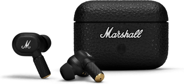 Marshall ノイズキャンセリング完全ワイヤレスイヤホン Motif ？ A.N.C. ブラック 連続再生30時間/Qi充電対応/通話対応