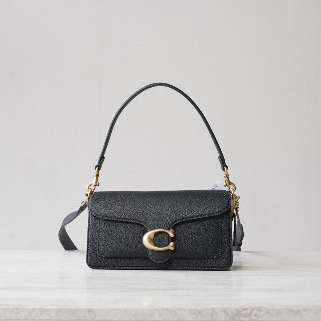 コーチ COACH タビー 26 ショルダーバッグ ペブルレザー ブラック 3WAY レディース 人気 定番 通勤 プレゼント ギフト 73995