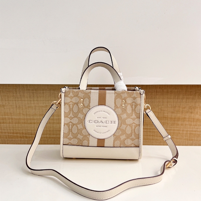 コーチ COACH デンプシー 22 トートバッグ シグネチャー ジャカード 2WAY ショルダーバッグ レディース 人気 定番 通勤 プレゼント ギフト C5122