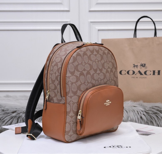 コーチ COACH 5671 コート バックパック シグネチャー リュック レディース 通勤 カジュアル プレゼント レジャー用肩掛けバッグ_1