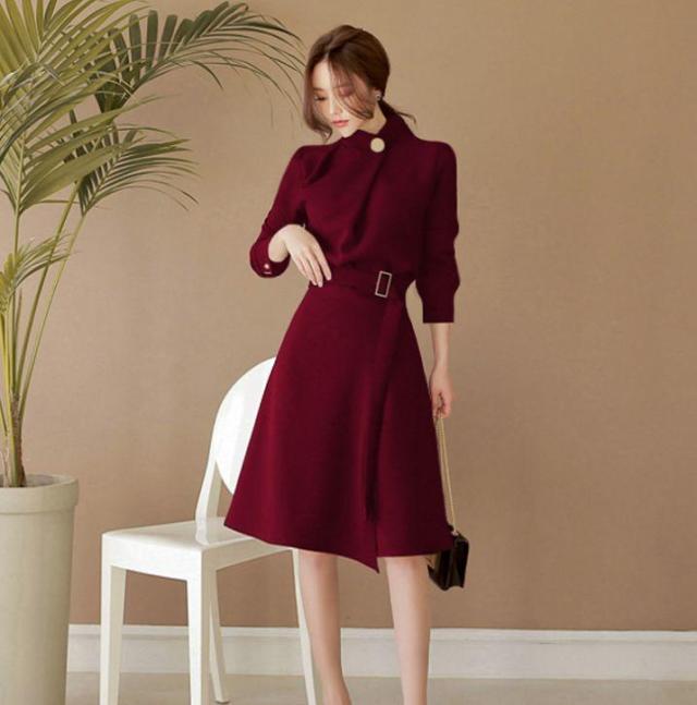 秋新作 スーツワンピース ワンピース 膝丈 ワンピ レディース キレイめ