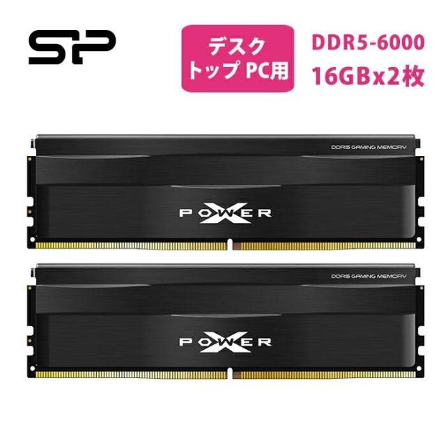 シリコンパワー ddr5 デスクトップ メモリ ゲーミング ddr5 6000 16gb
