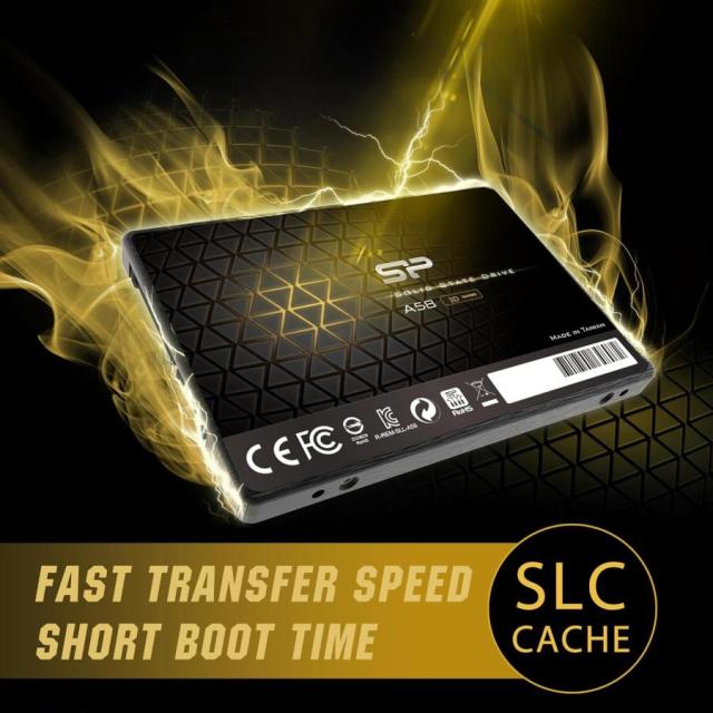 シリコンパワー SSD 4TB 3D NAND採用 SATA3 6Gbps 2.5インチ 7mm ブーストSATA III sata A58 4テラ 4T パソコン 高速 化 データ転送 高速 耐衝撃 大容量 耐久性 ssd内蔵 内蔵型ssd ssd ノートパソコン用 ノートpc SLCキャッシュパフォーマンス SP004TBSS3A58A25_1
