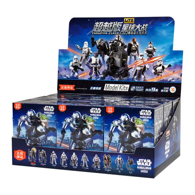 9種セット 海外限定 スターウォーズ マンダロリアン&amp;グローグー Blokees アクションフィギュア　アソートボックス　組み立て式フィギュア プラモデル STAR WARS 海外 限定　マンダロリアン グローグー ブロッキーズ