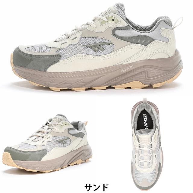 ハイテック HT HKU16 イーストエンド HI-TEC EASTEND WP ユニセックス レディース メンズ アウトドア シューズ 厚底 ダッド スニーカー ウォーキング 運動靴 女性 男性 透湿防水 抗菌防臭 オフホワイト ブラック サンド HITEC HTHKU16_3