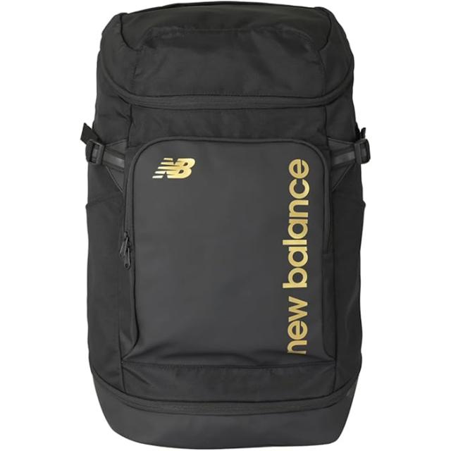 ニューバランス new balance AC7580W BLG(ブラック/ゴールド) トップローディングバックパック 40L ユニセックス メンズ レディース リュックサック バッグ ジム トレーニング 部活 通学 学生 定番モデル NB