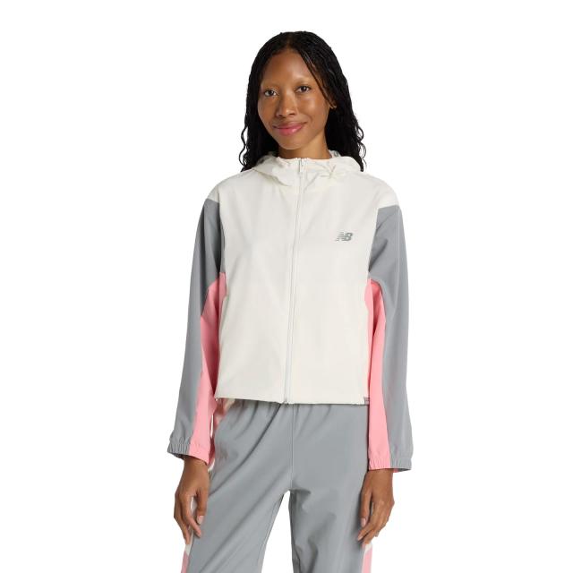 ニューバランス new balance WJ61M2MG SST(シーソルト) Bukatsu レディース ウーブンフーデッドジャケット 女性 婦人 ロゴ アパレル NB 2026春夏
