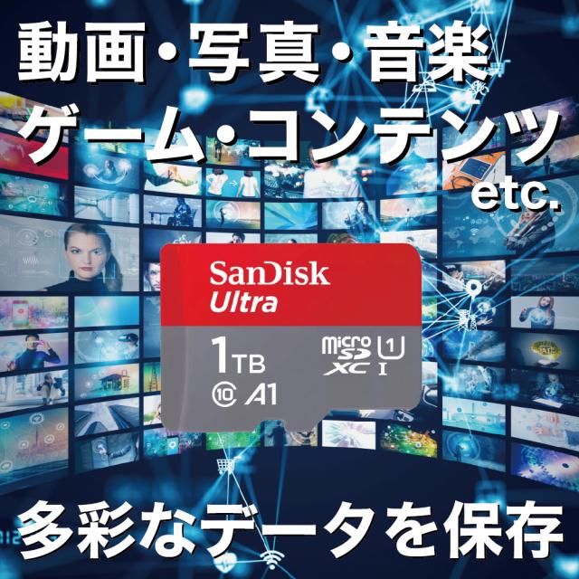 SanDisk microSDカード microSDXC 1TB UHS-I 150MB/s SDSQUAC-1T00-GN6MN ネコポス送料無料_1