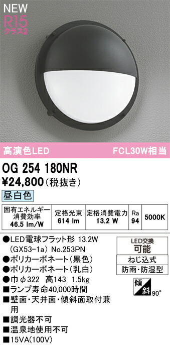 OG254180NR ﾗﾝﾌﾟ別梱包