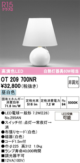 OT209700NR ﾗﾝﾌﾟ別梱包