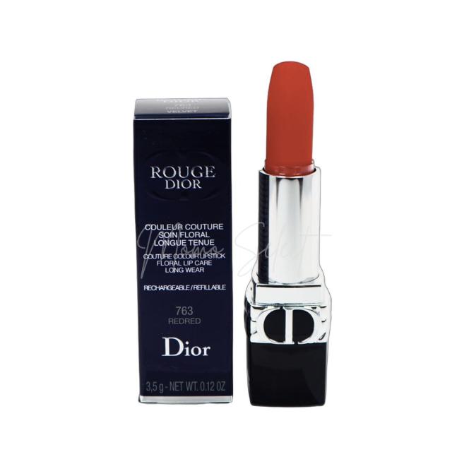 【限定】Dior ルージュ ディオール  #763 レッドレッド ベルベット【メール便OK】[並行輸入品]