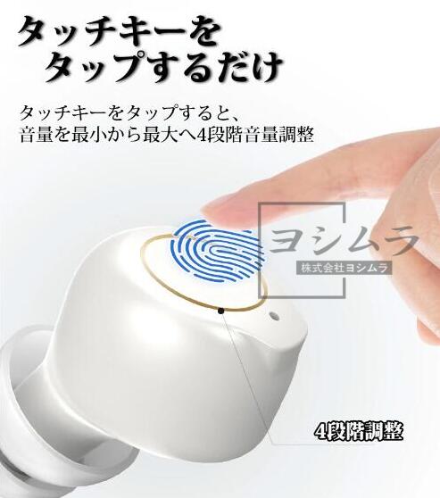 【品質保証】集音器 耳穴式 高齢者 使いやすい USB充電 両耳 イヤホン型 高齢者集音器 音声拡聴器 4段階音量調整 イヤホンタイプ左右両用耳 小柄 軽量 フィット感良い 母の日 父の日 プレゼントに 長時間 使用可能 人気 おしゃれ 収納するだけで充電出来る専用ケース付_4