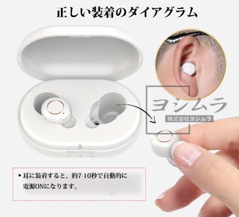 【品質保証】集音器 耳穴式 高齢者 使いやすい USB充電 両耳 イヤホン型 高齢者集音器 音声拡聴器 4段階音量調整 イヤホンタイプ左右両用耳 小柄 軽量 フィット感良い 母の日 父の日 プレゼントに 長時間 使用可能 人気 おしゃれ 収納するだけで充電出来る専用ケース付_11