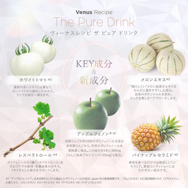 アクシージア ヴィーナスレシピ ザ ピュア ドリンク 450mL（30mL×15本） AXXZIA ビーナスレシピ 公式_3