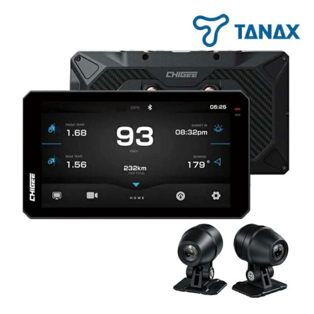 TANAX/タナックス SRS-029C スマートライドモニター AIO-6 MAXカメラセット クイックリリース対応 防水 microSDカード 6インチ高輝度液晶 カスタムパーツ ハイエンド EC販売認定店