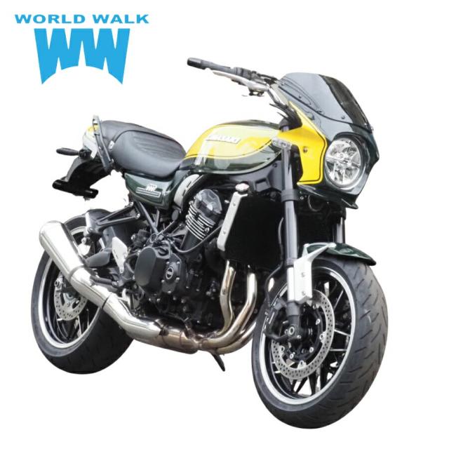 納期約2〜3週間 WW ワールドウォーク Z900RS用 2色ビキニカウル キャンディーグリーン×ラインイエロー タイプR スモーク Z900RS ビキニカウル スクリーン 風防 外装_3